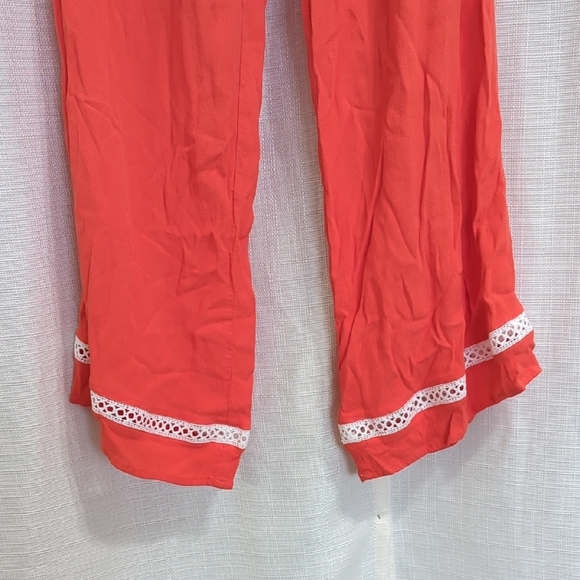 Red Ruffled Jumpsuit - Picture 8 of 16